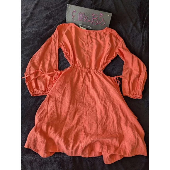 NWT Universal Thread Coral Cut Out Dress L - Picture 8 of 11